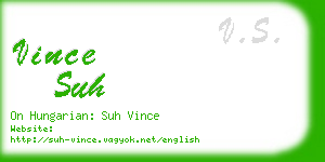 vince suh business card